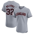 Trusc C.Guardians #32 Gavin Williams Player Gray Road Limited Elite Home Stitched Jerseys