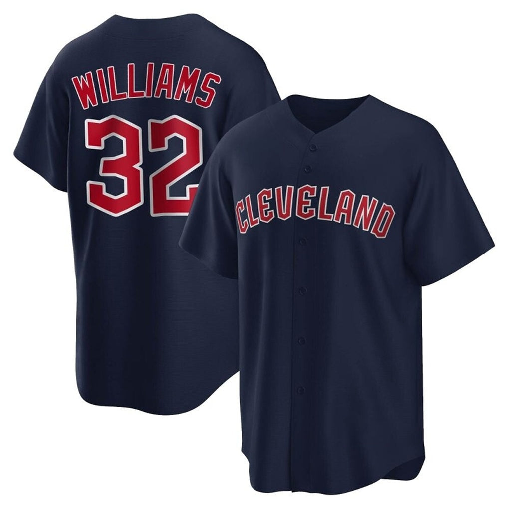 Trusc C.Guardians #32 Gavin Williams Player Navy Game Home Stitched Jerseys