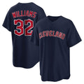 Trusc C.Guardians #32 Gavin Williams Player Navy Game Home Stitched Jerseys