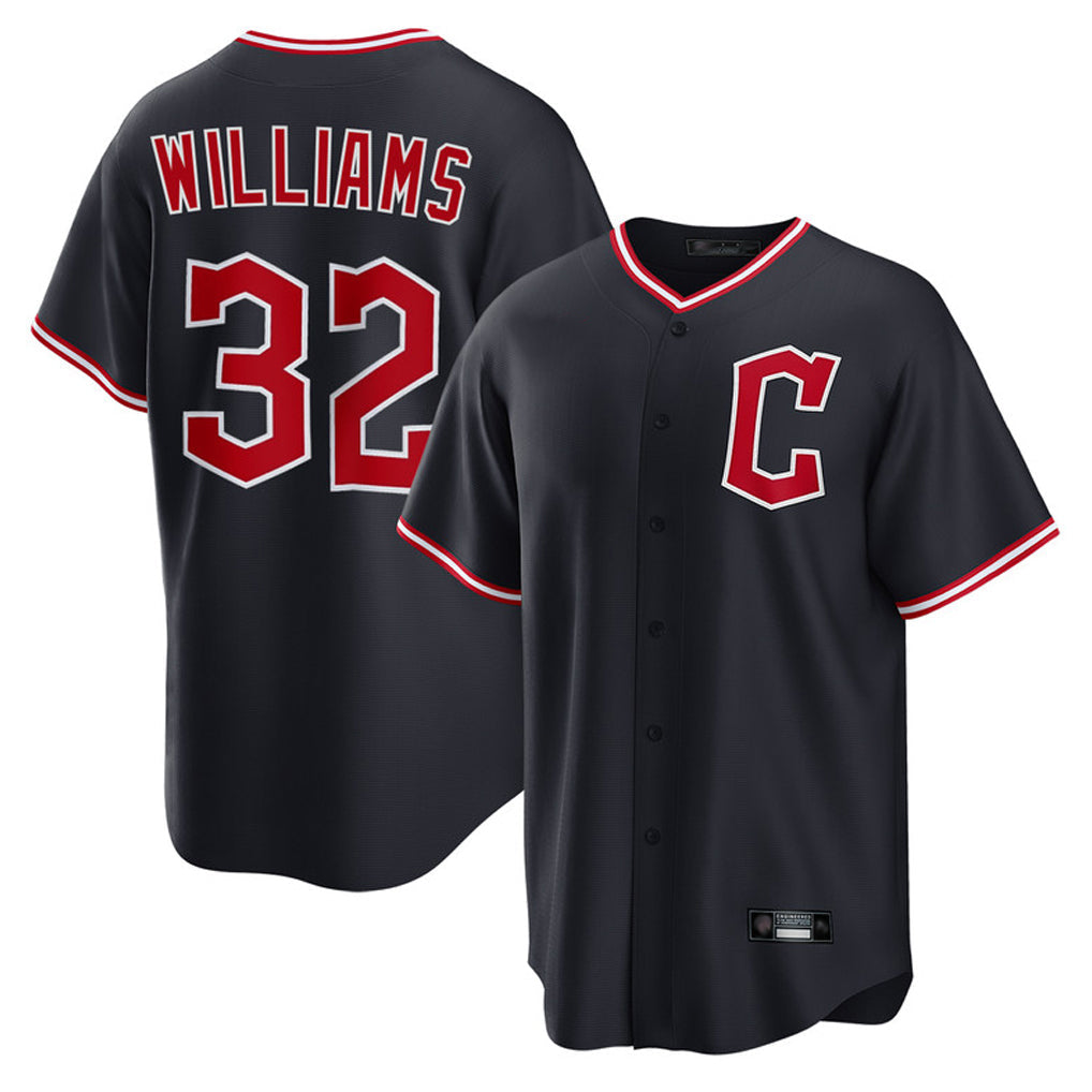 Trusc C.Guardians #32 Gavin Williams Player Navy Home Game Stitched Jerseys