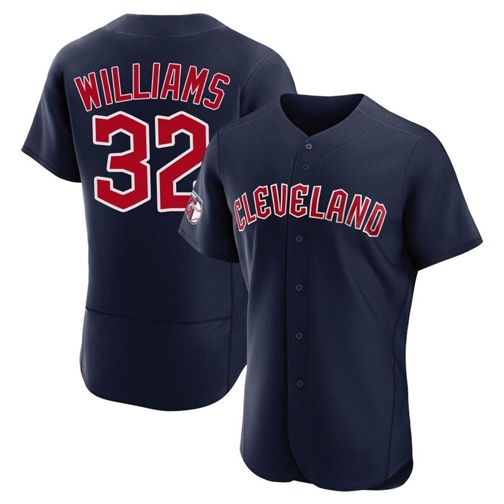 Trusc C.Guardians #32 Gavin Williams Player Navy Limited Elite Home Stitched Jerseys
