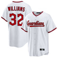 Trusc C.Guardians #32 Gavin Williams Player White Game Home Stitched Jerseys