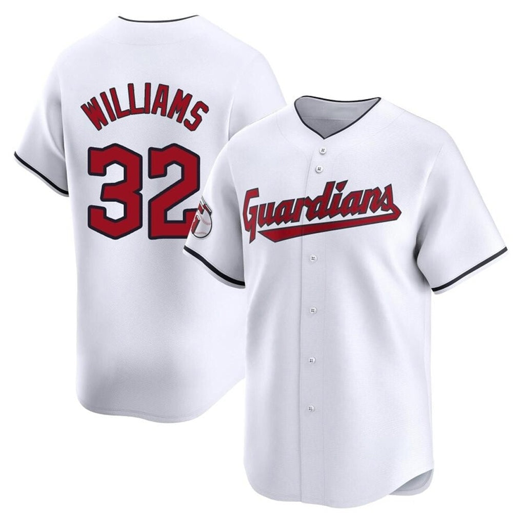 Trusc C.Guardians #32 Gavin Williams Player White Limited Home Stitched Jerseys