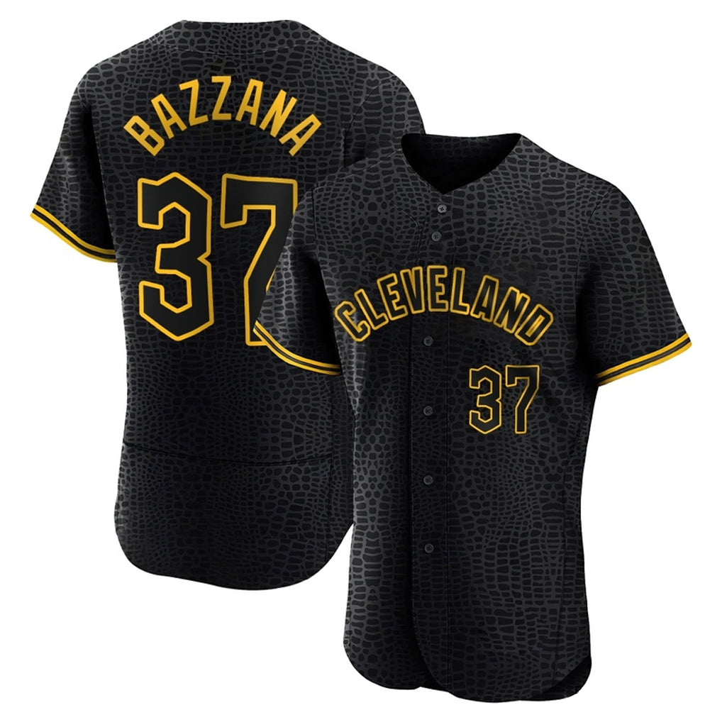 Trusc C.Guardians #37 Travis Bazzana Player Black Snake Skin City Limited Elite Home Stitched Jerseys