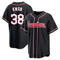 Trusc C.Guardians #38 Steven Kwan Player Black Fashion Out Home Game Stitched Jerseys