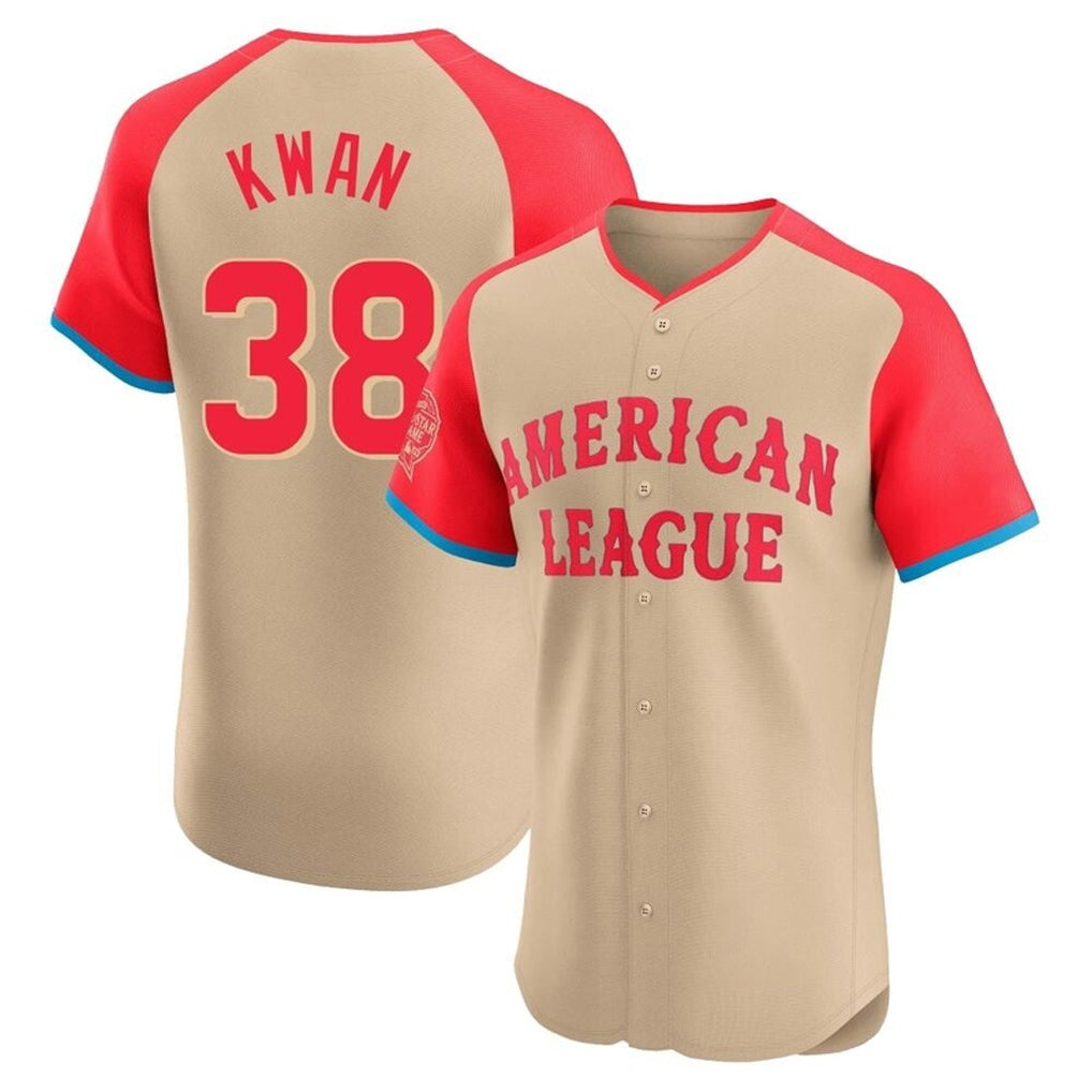Trusc C.Guardians #38 Steven Kwan Player Cream American League All-Star Limited Elite Home Stitched Jerseys