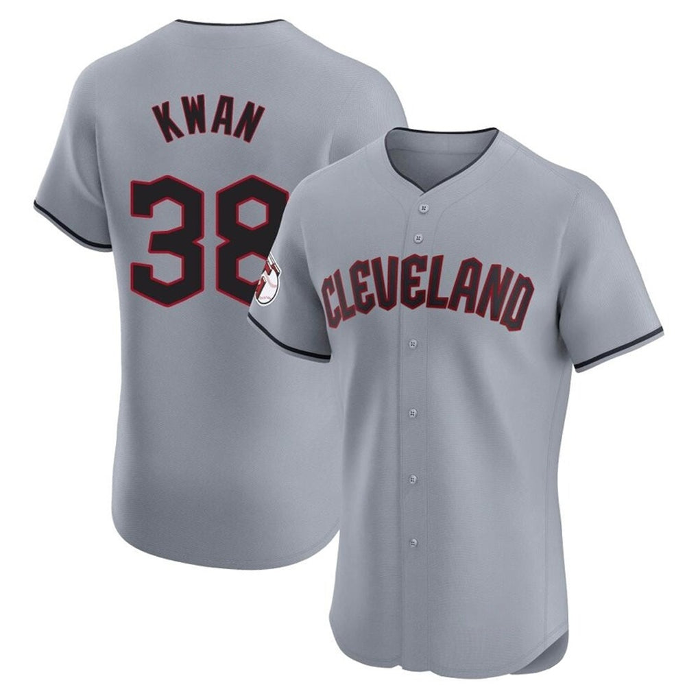 Trusc C.Guardians #38 Steven Kwan Player Gray Road Limited Elite Home Stitched Jerseys