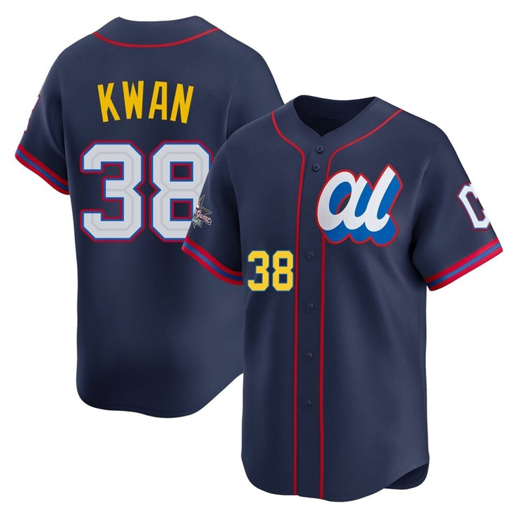 Trusc C.Guardians #38 Steven Kwan Player Navy American League All-Star Edition Limited Home Stitched Jerseys