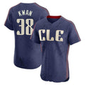 Trusc C.Guardians #38 Steven Kwan Player Navy City Connect Limited Elite Home Stitched Jerseys