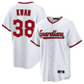 Trusc C.Guardians #38 Steven Kwan Player White Game Home Stitched Jerseys