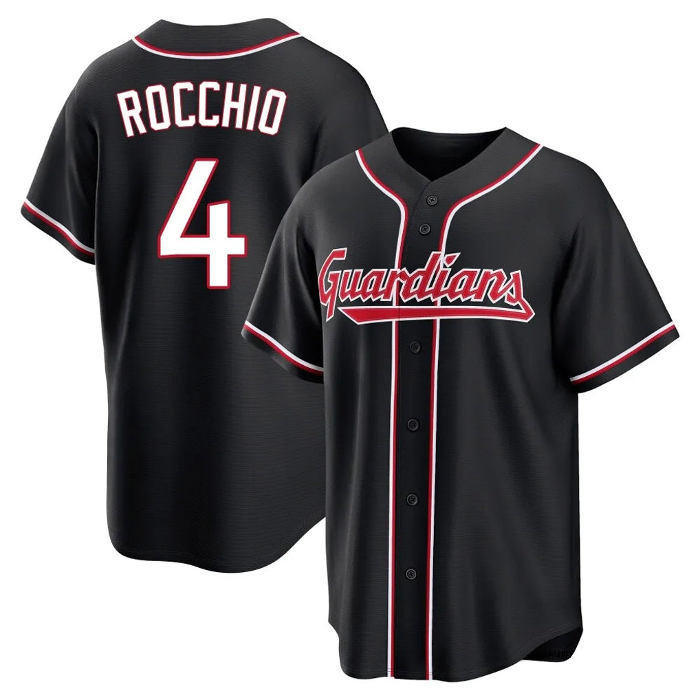 Trusc C.Guardians #4 Brayan Rocchio Player Black Fashion Out Home Game Stitched Jerseys