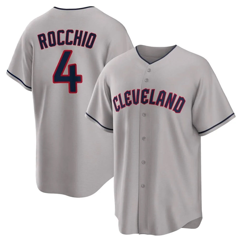 Trusc C.Guardians #4 Brayan Rocchio Player Gray Game Home Stitched Jerseys