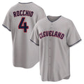 Trusc C.Guardians #4 Brayan Rocchio Player Gray Game Home Stitched Jerseys