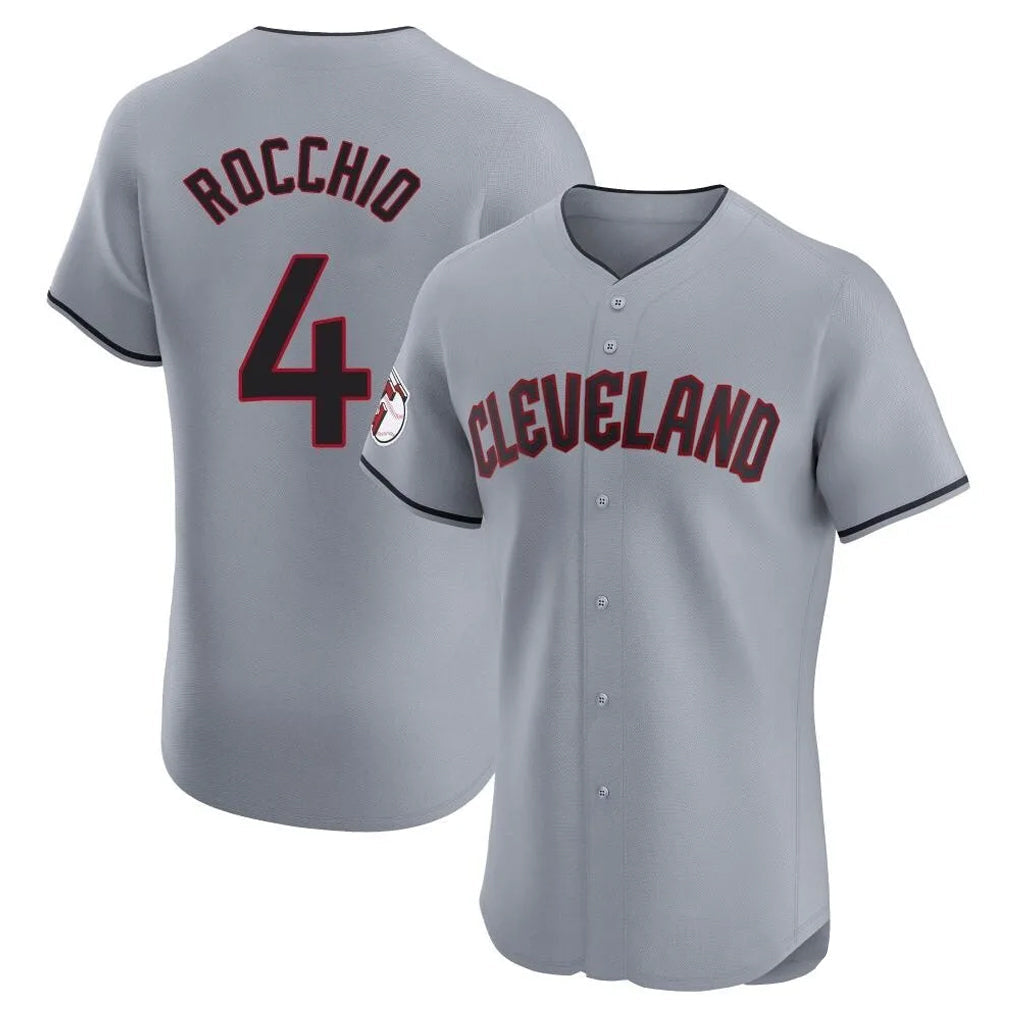 Trusc C.Guardians #4 Brayan Rocchio Player Gray Road Limited Elite Home Stitched Jerseys