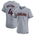 Trusc C.Guardians #4 Brayan Rocchio Player Gray Road Limited Elite Home Stitched Jerseys