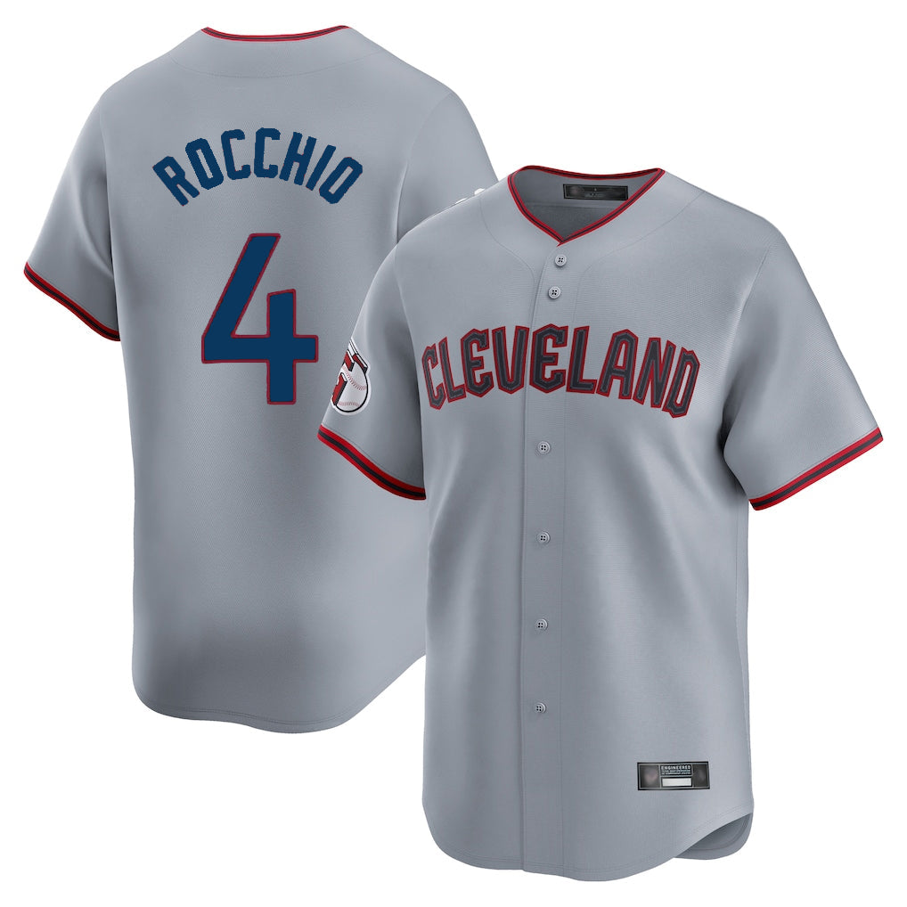 Trusc C.Guardians #4 Brayan Rocchio Player Gray Road Limited Home Game Stitched Jerseys