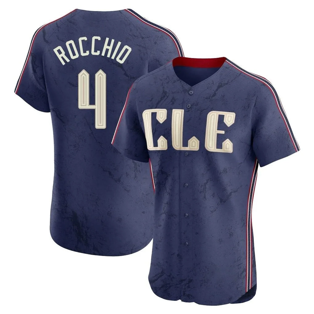 Trusc C.Guardians #4 Brayan Rocchio Player Navy City Connect Limited Elite Home Stitched Jerseys
