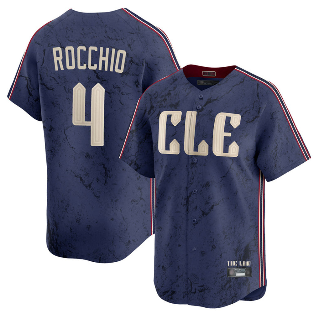 Trusc C.Guardians #4 Brayan Rocchio Player Navy City Connect Limited Home Stitched Jerseys