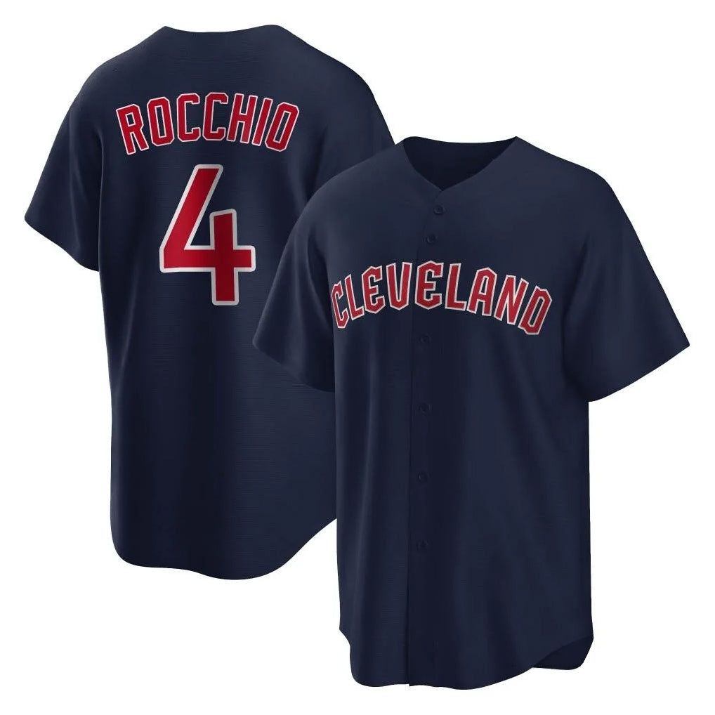 Trusc C.Guardians #4 Brayan Rocchio Player Navy Game Home Stitched Jerseys