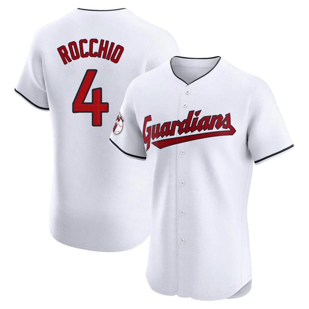 Trusc C.Guardians #4 Brayan Rocchio Player White Limited Elite Home Stitched Jerseys