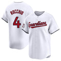 Trusc C.Guardians #4 Brayan Rocchio Player White Limited Home Stitched Jerseys