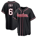 Trusc C.Guardians #6 David Fry Player Black Fashion Out Home Game Stitched Jerseys