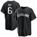 Trusc C.Guardians #6 David Fry Player Black Home Game Stitched Jerseys