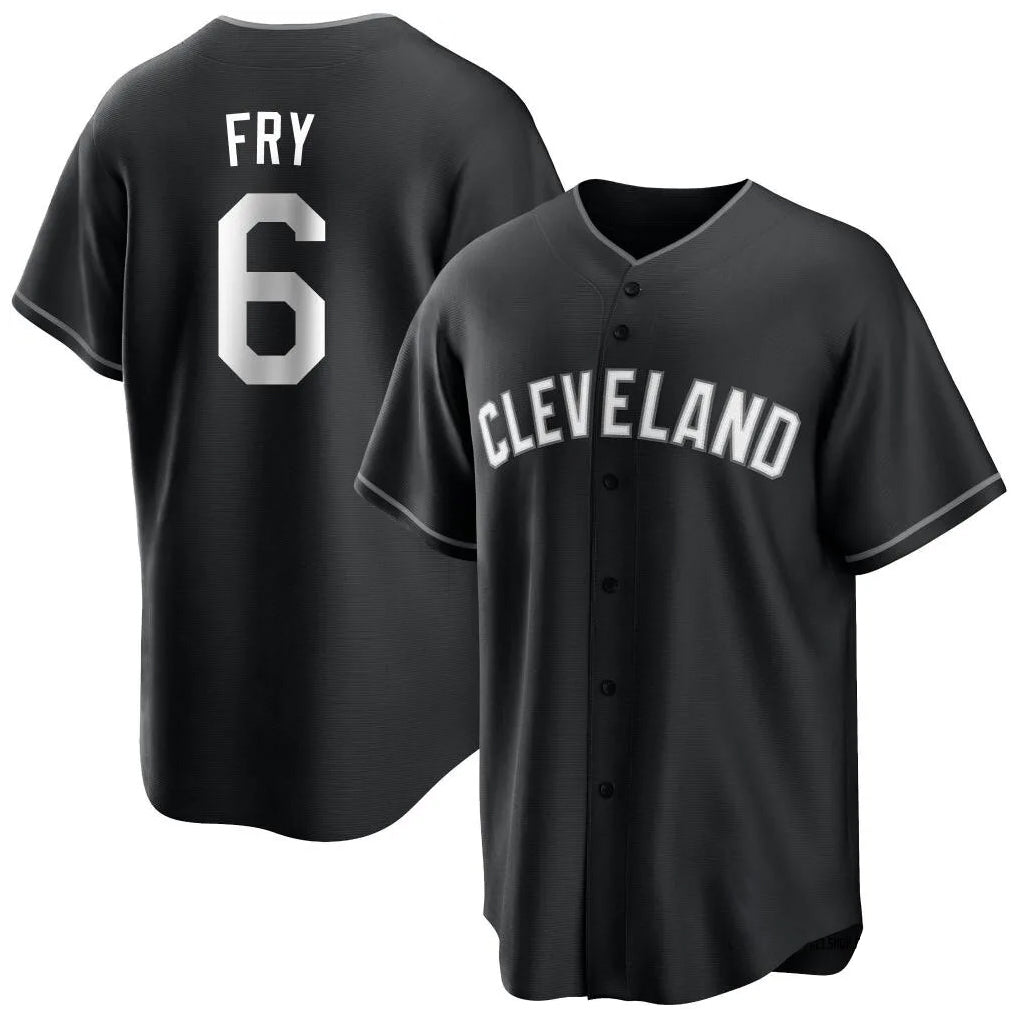 Trusc C.Guardians #6 David Fry Player Black Home Game Stitched Jerseys