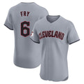 Trusc C.Guardians #6 David Fry Player Gray Road Limited Elite Home Stitched Jerseys