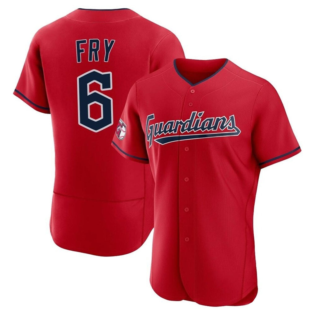 Trusc C.Guardians #6 David Fry Player Red Limited Elite Home Stitched Jerseys