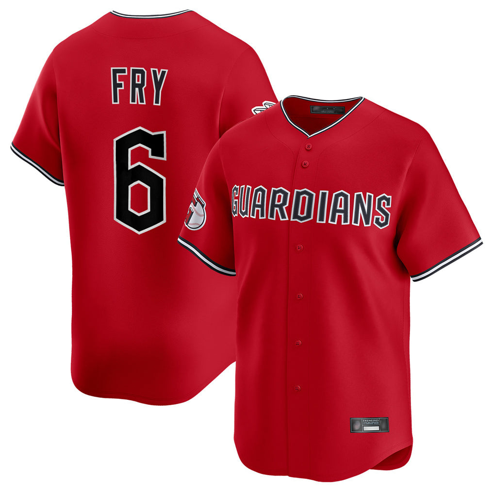 Trusc C.Guardians #6 David Fry Player Red Limited Home Stitched Jerseys