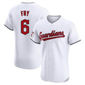 Trusc C.Guardians #6 David Fry Player White Limited Elite Home Stitched Jerseys