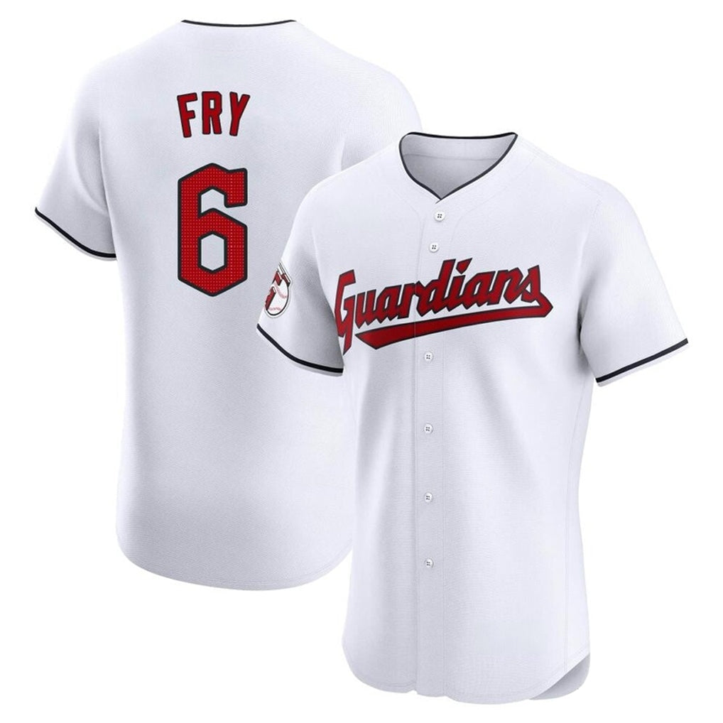 Trusc C.Guardians #6 David Fry Player White Limited Elite Home Stitched Jerseys