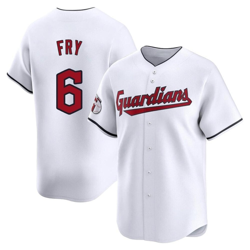 Trusc C.Guardians #6 David Fry Player White Limited Home Stitched Jerseys