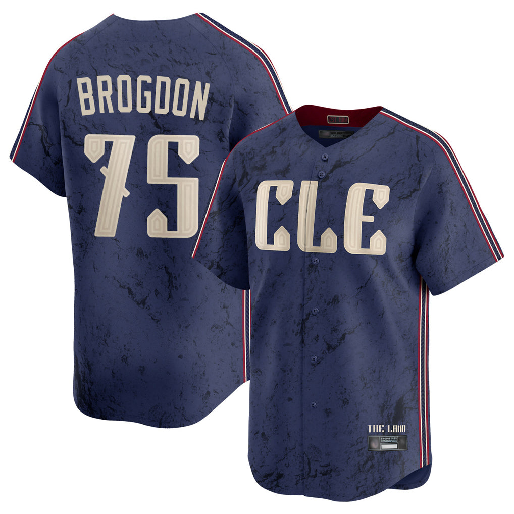 Trusc C.Guardians #75 Connor Brogdon Player Navy City Connect Limited Home Stitched Jerseys