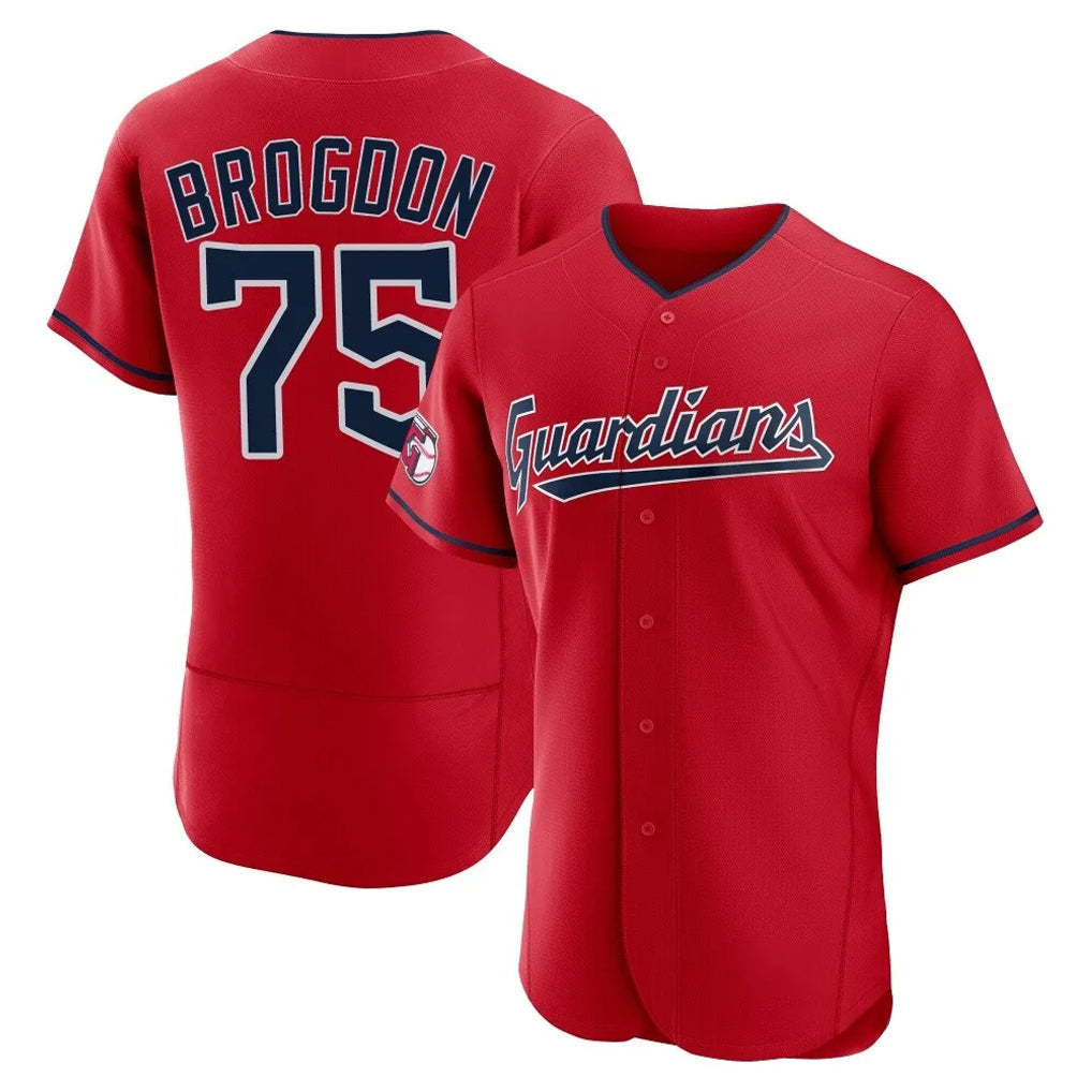 Trusc C.Guardians #75 Connor Brogdon Player Red Limited Elite Home Stitched Jerseys