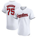 Trusc C.Guardians #75 Connor Brogdon Player White Limited Elite Home Stitched Jerseys