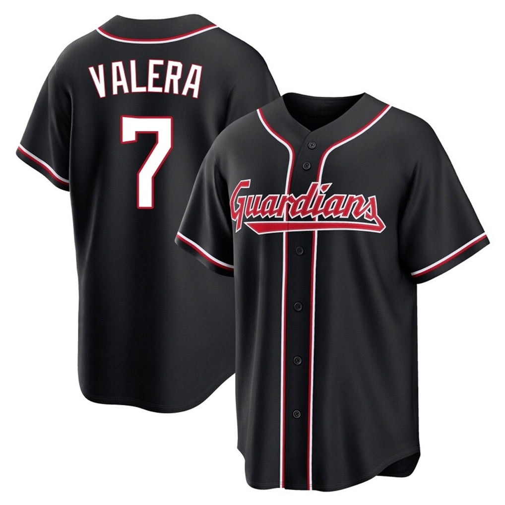 Trusc C.Guardians #7 George Valera Player Black Fashion Out Home Game Stitched Jerseys