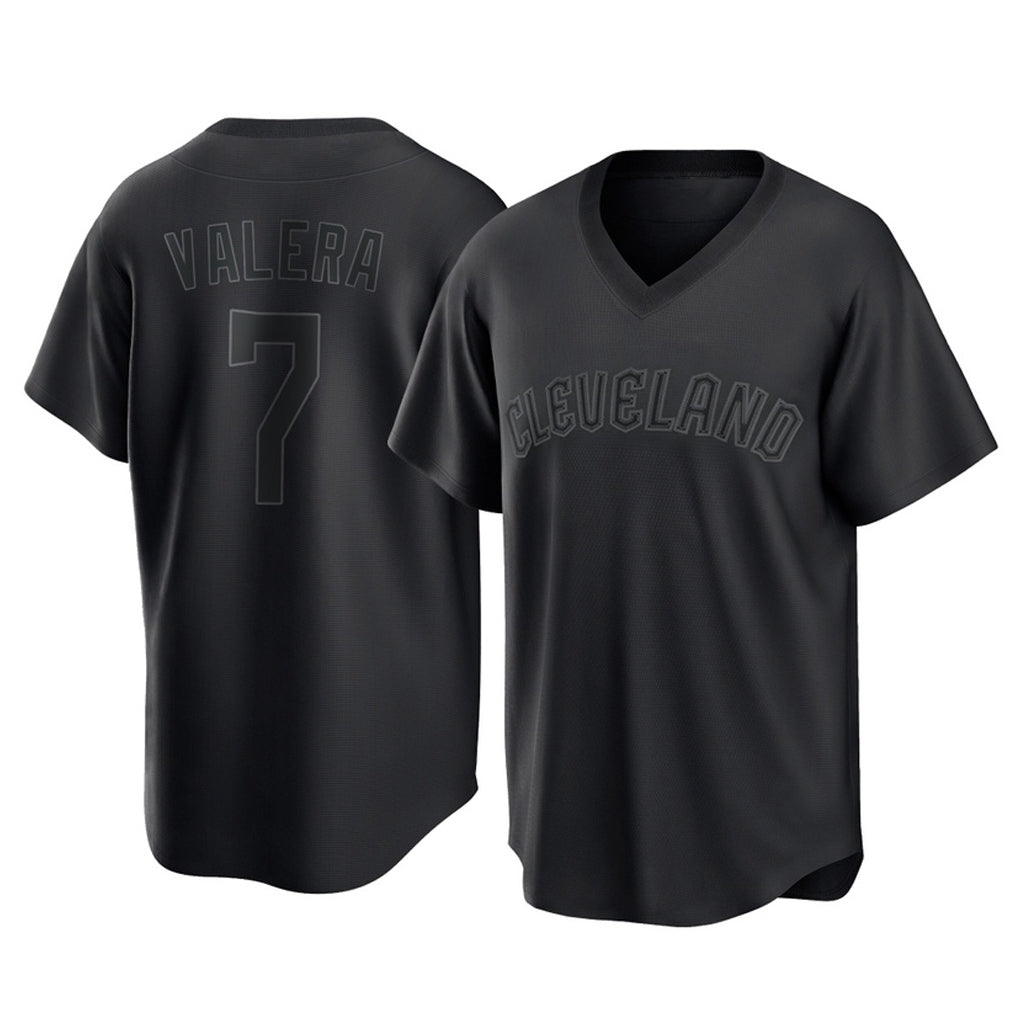 Trusc C.Guardians #7 George Valera Player Black T-shirt Home Game Stitched Jerseys