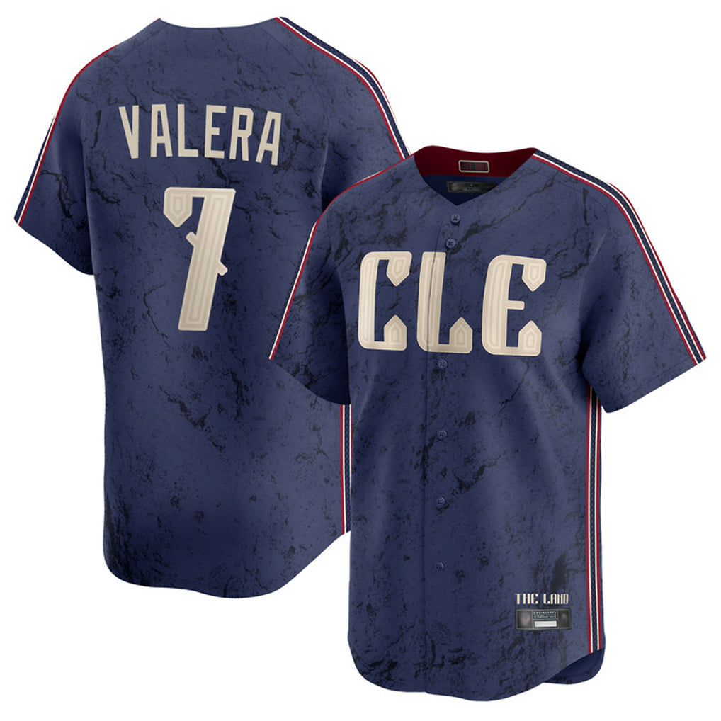 Trusc C.Guardians #7 George Valera Player Navy City Connect Limited Home Stitched Jerseys