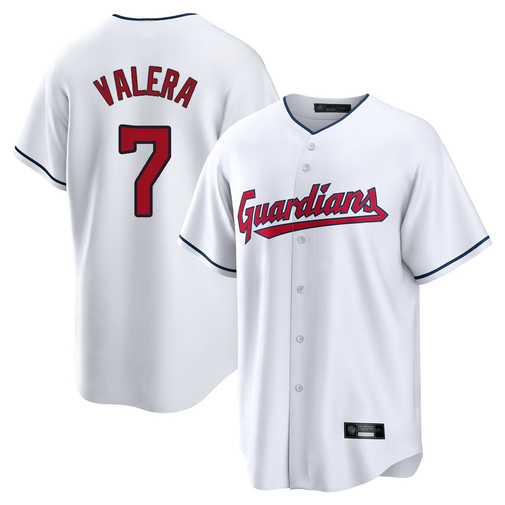 Trusc C.Guardians #7 George Valera Player White Home Game Stitched Jerseys