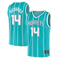 Trusc C.Hornets #14 Nick Richards  Teal Fast Break Replica Jerseys - Icon Edition