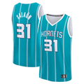 Trusc C.Hornets #31 Tidjane Salaun  Teal 2024  Draft Fast Break Player Jerseys - Icon Edition