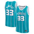 Trusc C.Hornets #33 Liam McNeeley  Teal Fast Break Replica Jerseys - Icon Edition