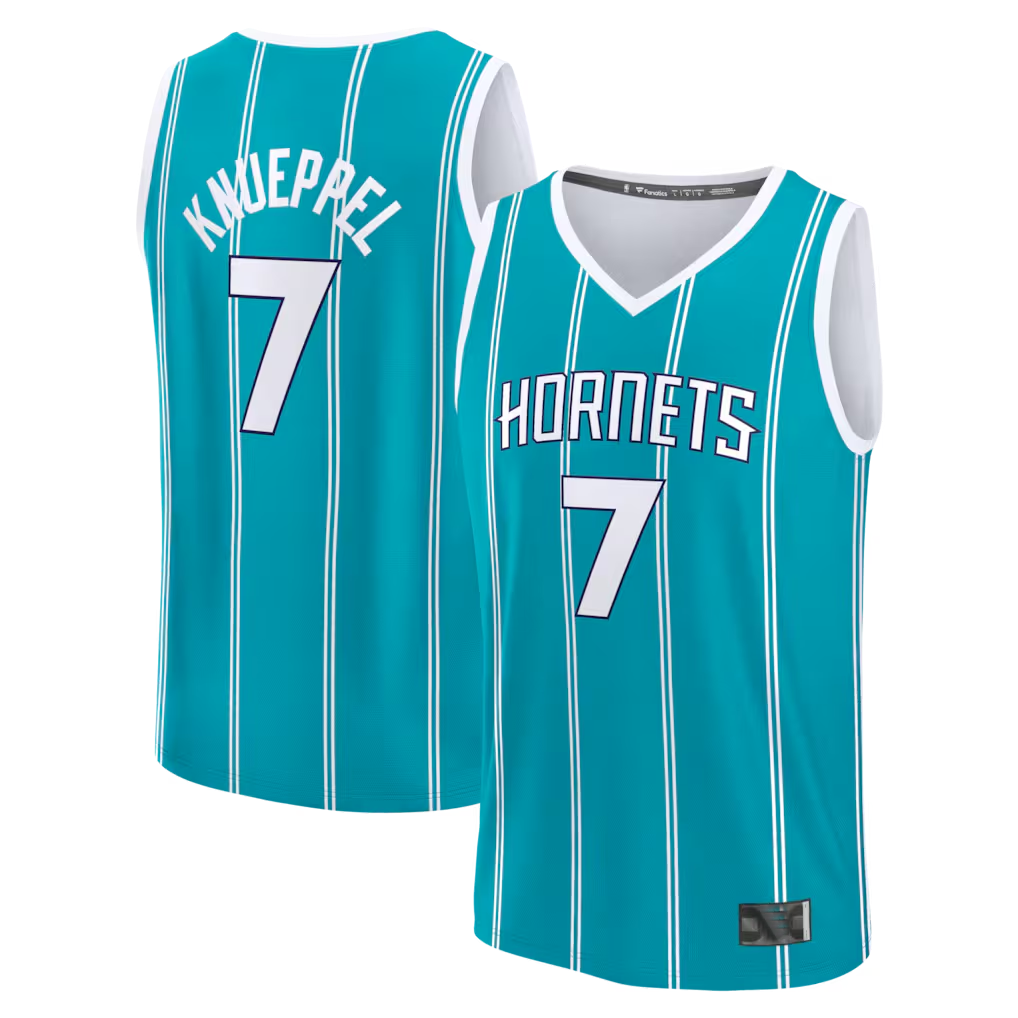 Trusc C.Hornets #7 Kon Knueppel  Teal 2025  Draft First Round Pick Fast Break Replica Jerseys - Icon Edition