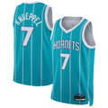 Trusc C.Hornets #7 Kon Knueppel  Teal Swingman Jerseys - Icon Edition