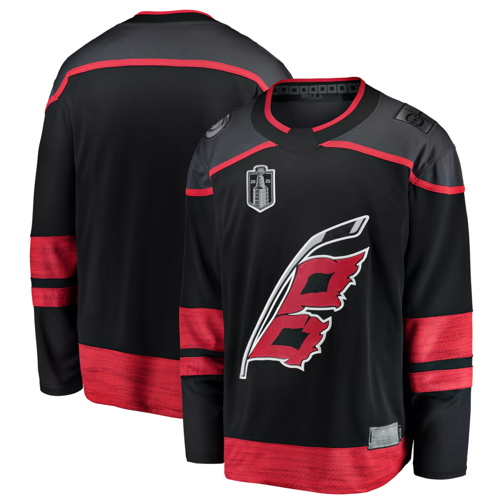 Trusc C.Hurricanes Black 2026 Stanley Cup Final Home Breakaway Stitched Jerseys