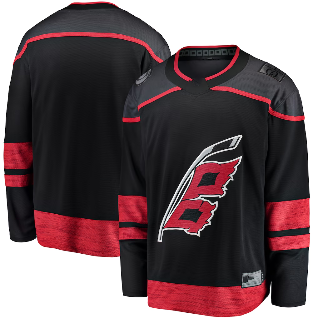 Trusc C.Hurricanes Black Home Breakaway Stitched Jerseys