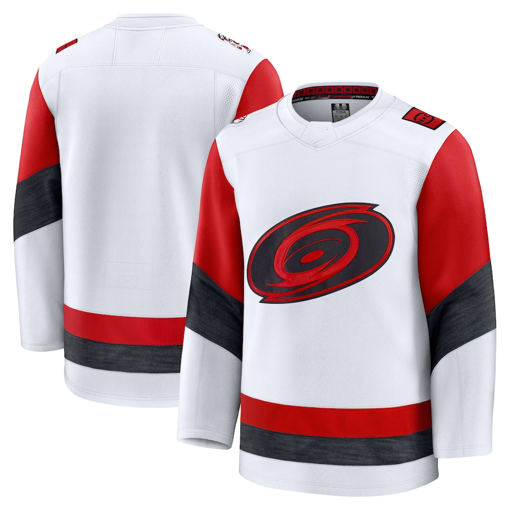 Trusc C.Hurricanes White Away Premium Stitched Jerseys