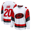 Trusc C.Hurricanes #20 Sebastian Aho White Away Breakaway Stitched Jerseys